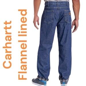 Carhartt-NWT 38x32 straight leg, relaxed fit, flannel lined jeans. New with tags